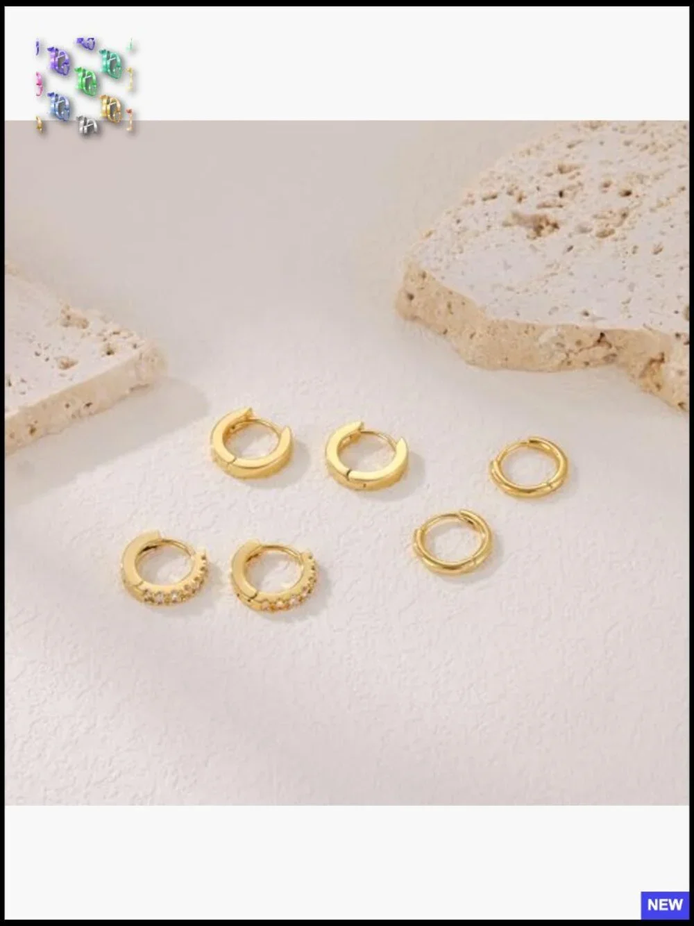 Small Hoop Earrings Set for Women - 3 Pairs Huggie Hoop Earrings Cartilage